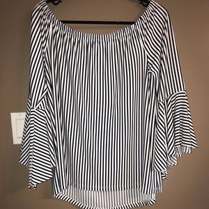 Striped Off-Shoulder Top